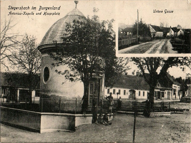 Stegersbach, Antoniuskapelle, Hauptplatz und Untere Gasse